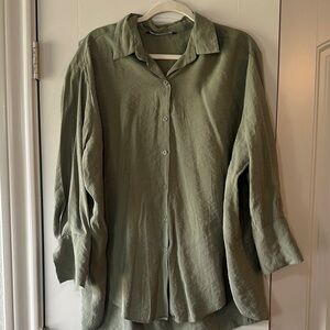 Zara Oversized Relaxed Button Down